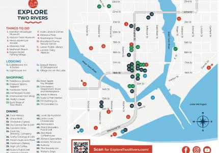 Two Rivers Visitor Guide Map