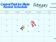 February 2026 skate rental schedule