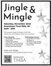 List of participating businesses at Jingle & Mingle.