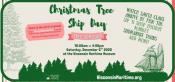 Event poster featuring a full-masted ship and tree silhouettes in green.