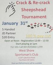 Sheepshead tourney poster.