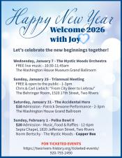 A list of upcoming events.