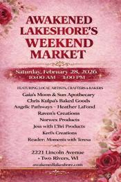 Event poster with list of vendors