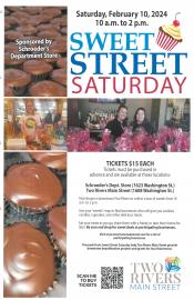 Event poster for Sweet Street Saturday.