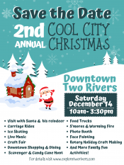 Cool City Christmas event poster.