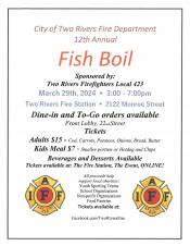 Fish Boil event poster.