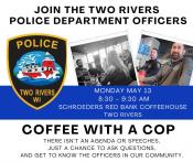Coffee with a Cop event poster.
