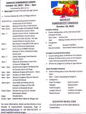 Schedule of events.