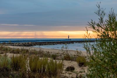 Morning at Two Rivers Harbor.
