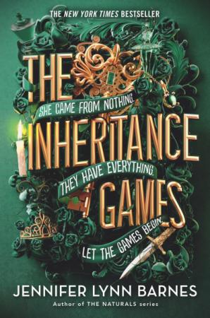 Strictly Fiction event announcment featuring book cover of "The Inheritance Games."