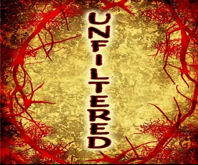 "Unfiltered" in vertical text.