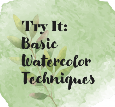 Event announcment on a lovely green watercolor background.