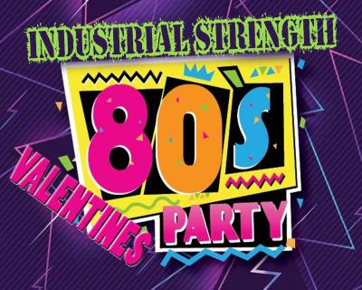 Colorful chalk-look event announcement.