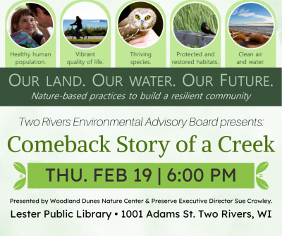 Event poster featuring photos reflecting a healthy environment.