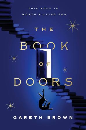 Strictly Fiction event announcment featuring book cover of "The Book of Doors."