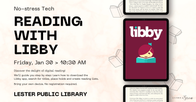 Event banner featuring Libby logo.