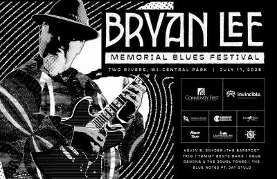 2026 festival announcement featuring photo of Bryan Lee performing onstage.