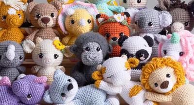 Amigurumi critters.