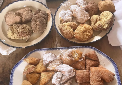 Home-fried doughnuts.