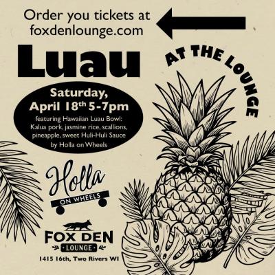 Event poster featuring a pineapple.