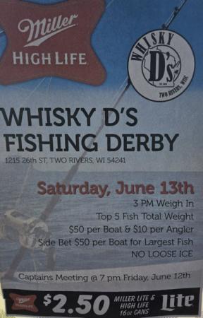 Poster listing derby details.