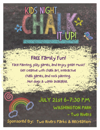 Chalk it up and family night at washington park