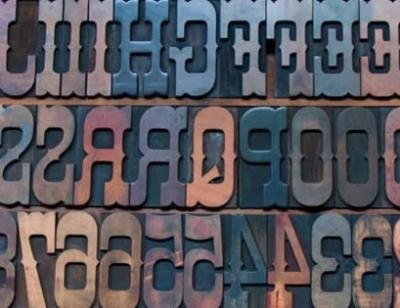Rows of wood type.