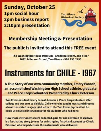 Event poster with image of red lighthouse and silhouettes of water birds.