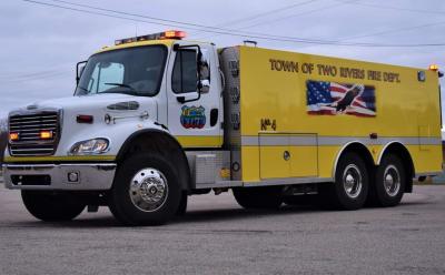 Town of Two Rivers Volunteer Fire Department truck.