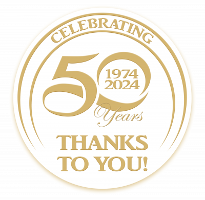Celebrating 50 years thanks to you!