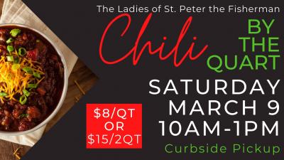 Buy chili by the quart 3.9.24.