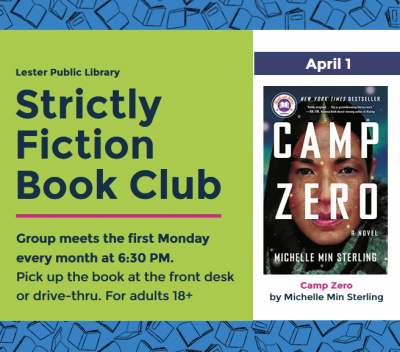Strictly Fiction Book Club featuring "Camp Zero."