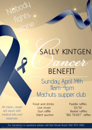 Benefit event poster.