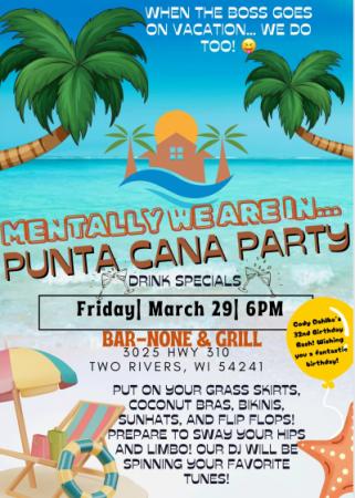 Punta Cana Party event poster.