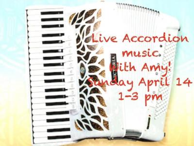 Image of an accordian with event info superimposed.