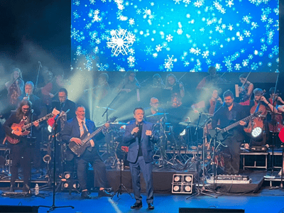 A group performing onstage.