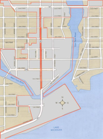 Downtown Loan Program Map