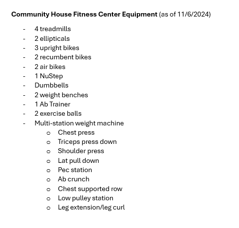 Fitness Center | Two Rivers Wisconsin