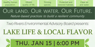 Event poster featuring photos reflecting a healthy environment.