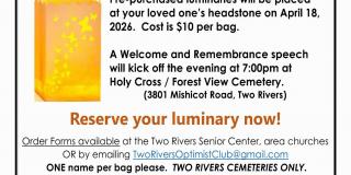 Event poster featuring a paper sack with a design cut into it for light to shine out of.