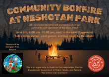 Bonfire at Neshotah Beach