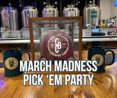 A CCB basketball in a case.